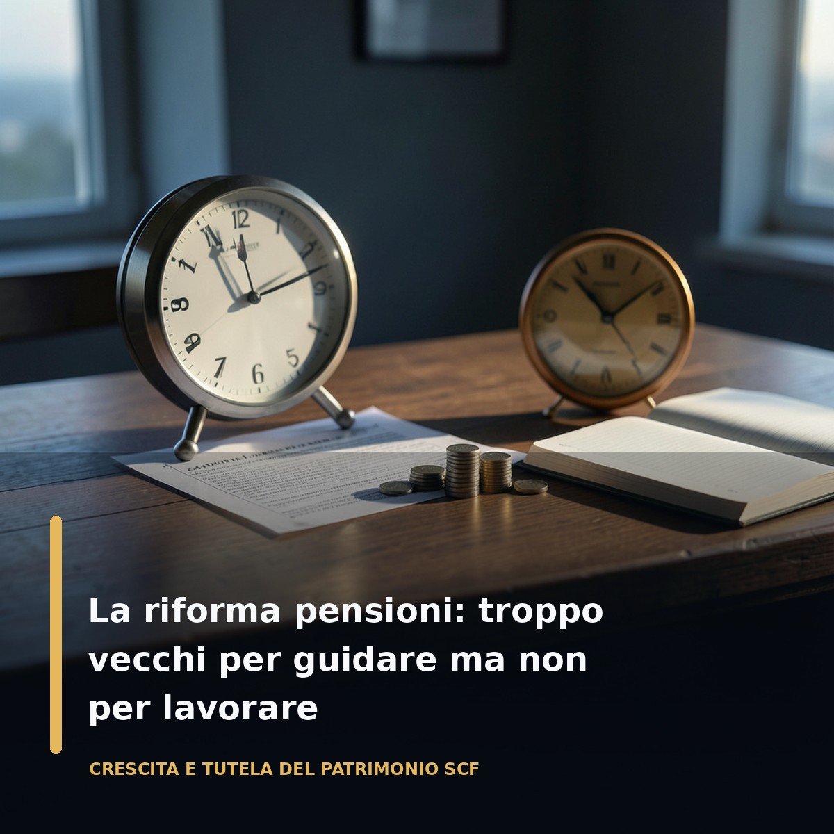 La riforma pensioni: troppo vecchi per guidare ma non per lavorare